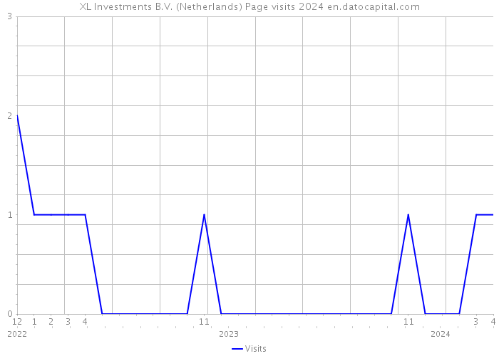 XL Investments B.V. (Netherlands) Page visits 2024 