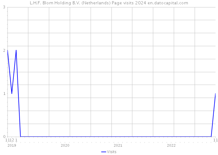 L.H.F. Blom Holding B.V. (Netherlands) Page visits 2024 