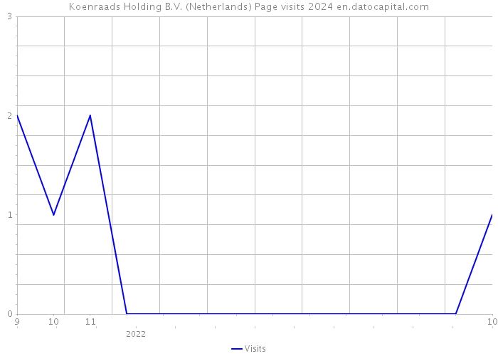 Koenraads Holding B.V. (Netherlands) Page visits 2024 