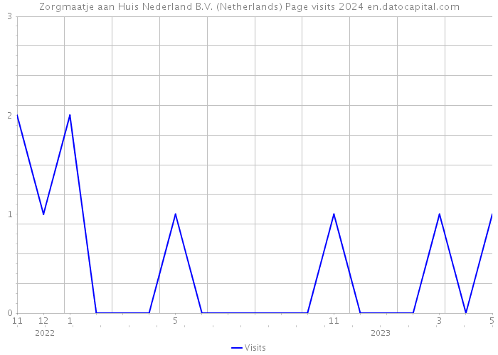 Zorgmaatje aan Huis Nederland B.V. (Netherlands) Page visits 2024 