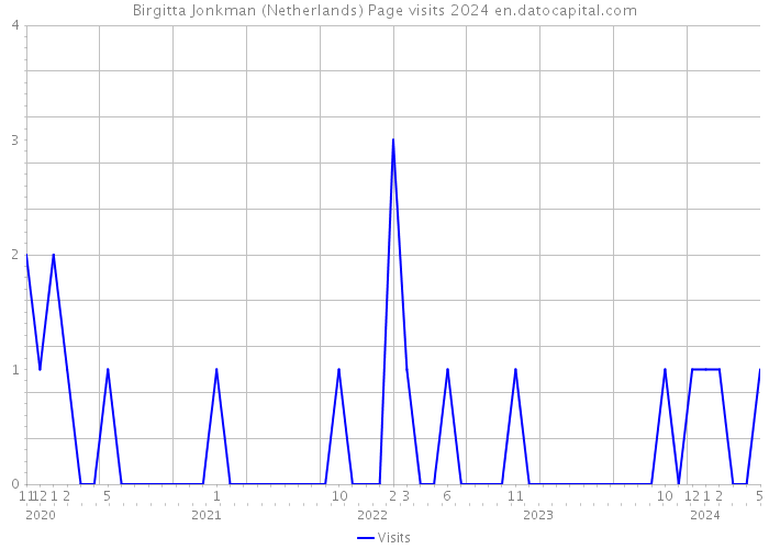 Birgitta Jonkman (Netherlands) Page visits 2024 