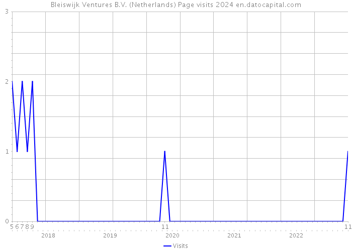 Bleiswijk Ventures B.V. (Netherlands) Page visits 2024 