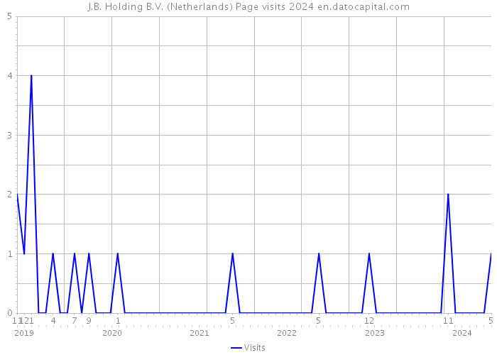 J.B. Holding B.V. (Netherlands) Page visits 2024 