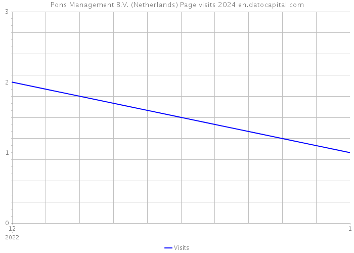 Pons Management B.V. (Netherlands) Page visits 2024 
