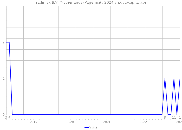 Tradimex B.V. (Netherlands) Page visits 2024 