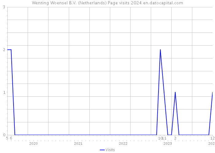 Wenting Woensel B.V. (Netherlands) Page visits 2024 