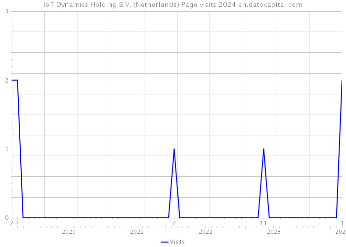 IoT Dynamics Holding B.V. (Netherlands) Page visits 2024 