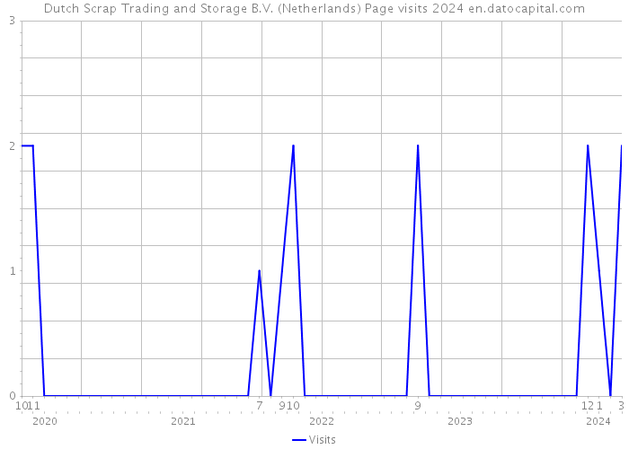 Dutch Scrap Trading and Storage B.V. (Netherlands) Page visits 2024 