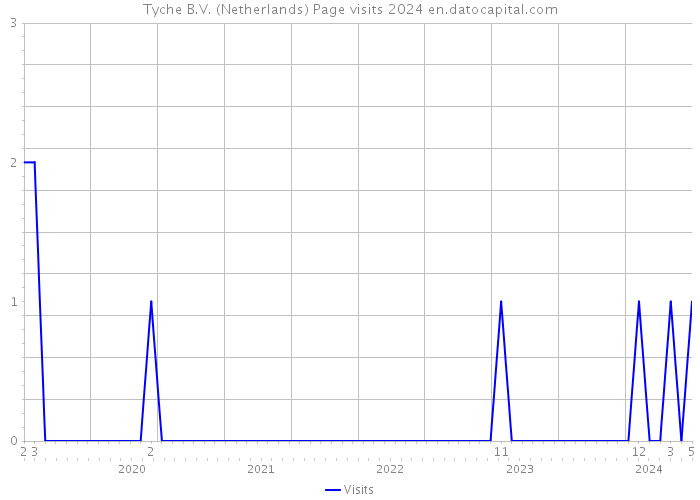 Tyche B.V. (Netherlands) Page visits 2024 