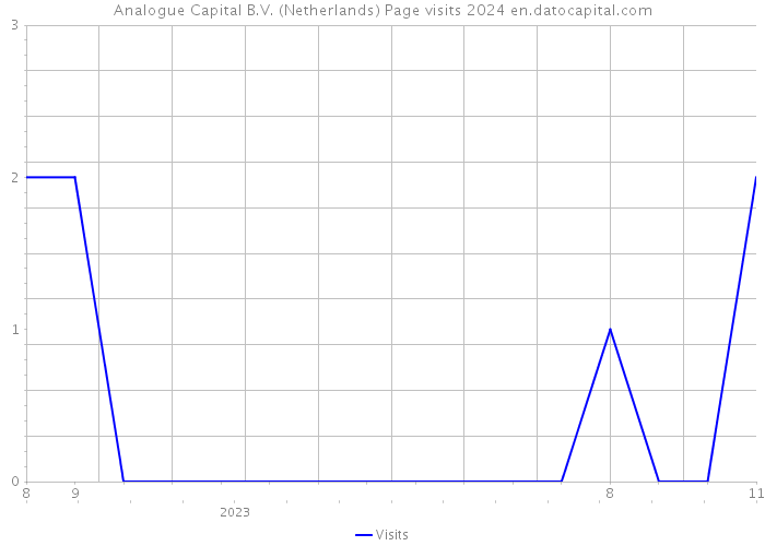 Analogue Capital B.V. (Netherlands) Page visits 2024 