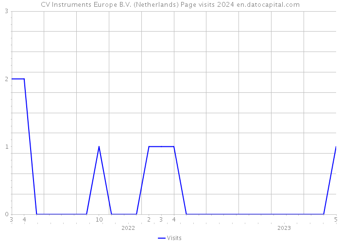 CV Instruments Europe B.V. (Netherlands) Page visits 2024 