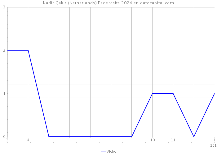Kadir Çakir (Netherlands) Page visits 2024 