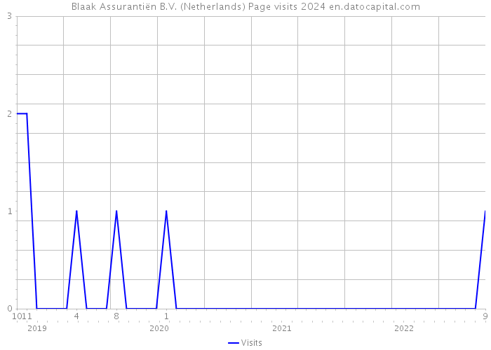 Blaak Assurantiën B.V. (Netherlands) Page visits 2024 