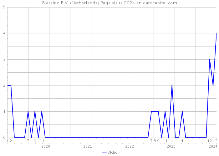 Blessing B.V. (Netherlands) Page visits 2024 