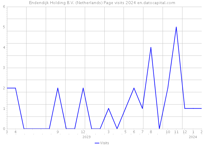 Endendijk Holding B.V. (Netherlands) Page visits 2024 