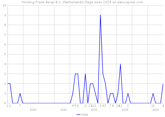 Holding Frank Bergs B.V. (Netherlands) Page visits 2024 