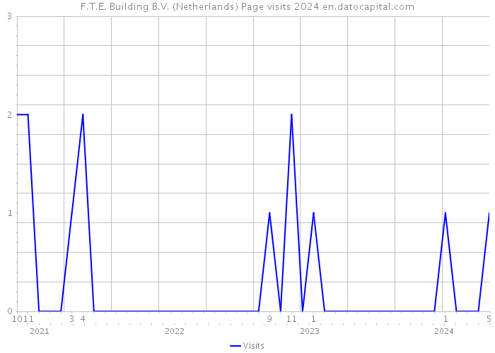 F.T.E. Building B.V. (Netherlands) Page visits 2024 