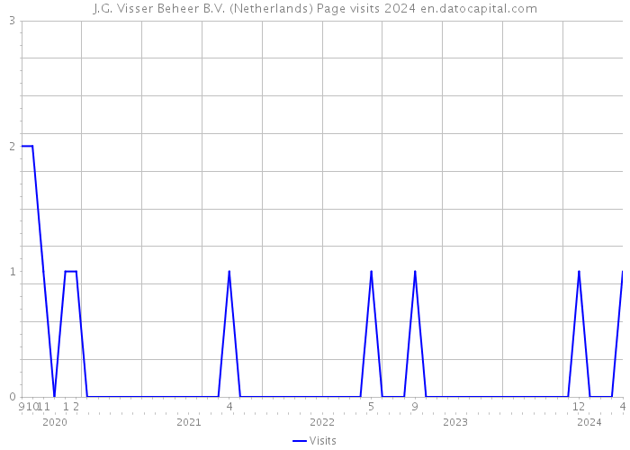J.G. Visser Beheer B.V. (Netherlands) Page visits 2024 