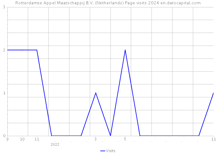 Rotterdamse Appel Maatschappij B.V. (Netherlands) Page visits 2024 