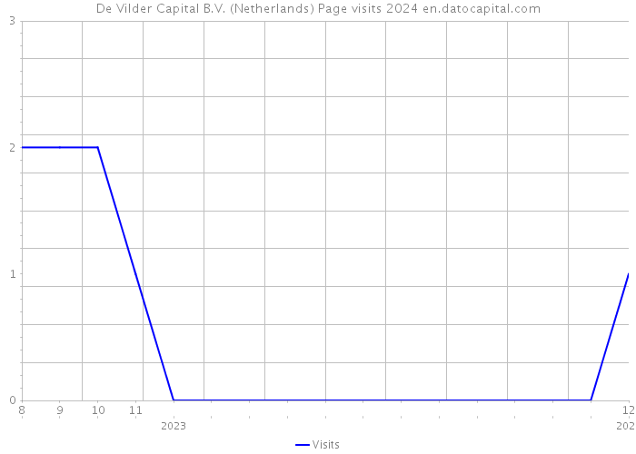 De Vilder Capital B.V. (Netherlands) Page visits 2024 