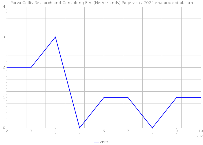 Parva Collis Research and Consulting B.V. (Netherlands) Page visits 2024 