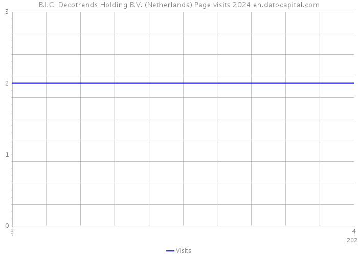 B.I.C. Decotrends Holding B.V. (Netherlands) Page visits 2024 