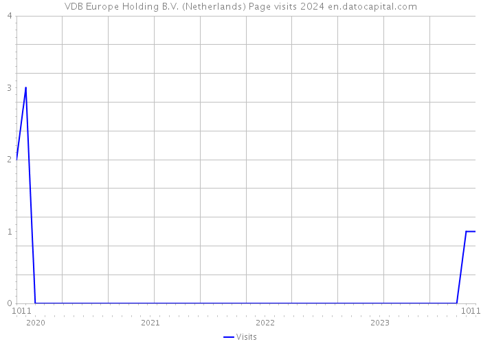 VDB Europe Holding B.V. (Netherlands) Page visits 2024 