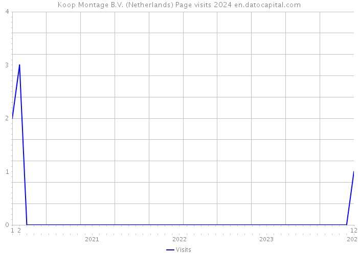 Koop Montage B.V. (Netherlands) Page visits 2024 