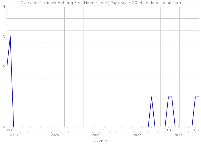 Overveld Techniek Holding B.V. (Netherlands) Page visits 2024 