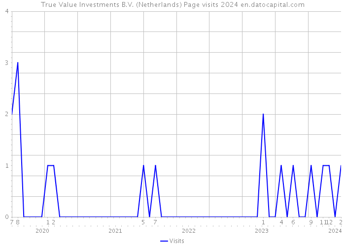 True Value Investments B.V. (Netherlands) Page visits 2024 