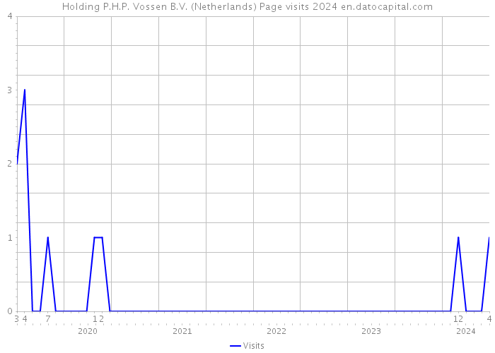Holding P.H.P. Vossen B.V. (Netherlands) Page visits 2024 