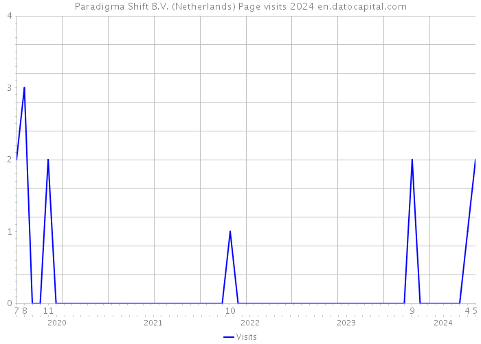 Paradigma Shift B.V. (Netherlands) Page visits 2024 