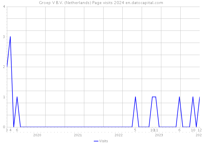 Groep V B.V. (Netherlands) Page visits 2024 