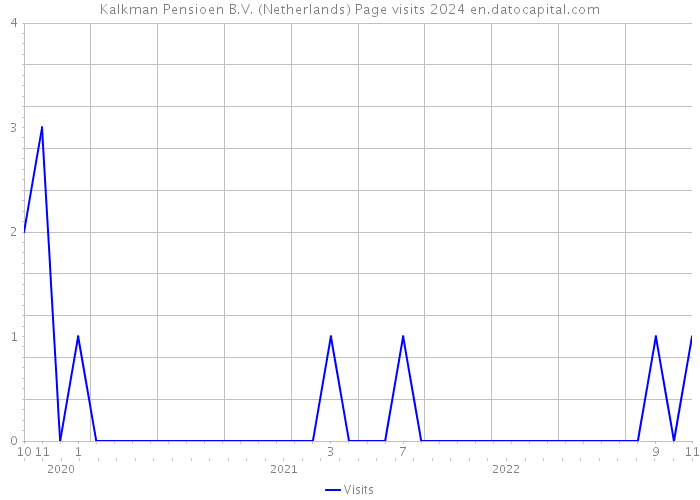 Kalkman Pensioen B.V. (Netherlands) Page visits 2024 