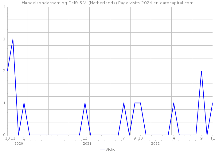 Handelsonderneming Delft B.V. (Netherlands) Page visits 2024 