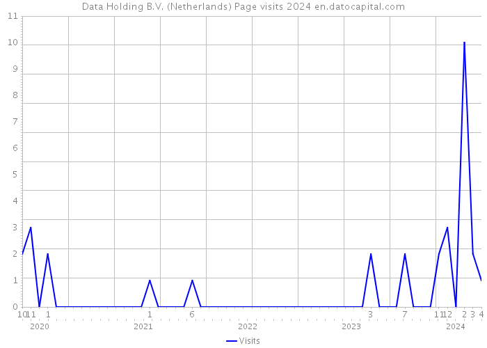 Data Holding B.V. (Netherlands) Page visits 2024 