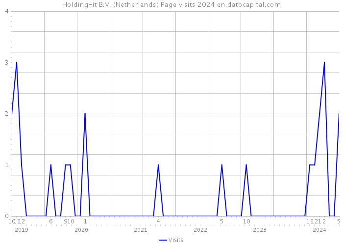 Holding-it B.V. (Netherlands) Page visits 2024 