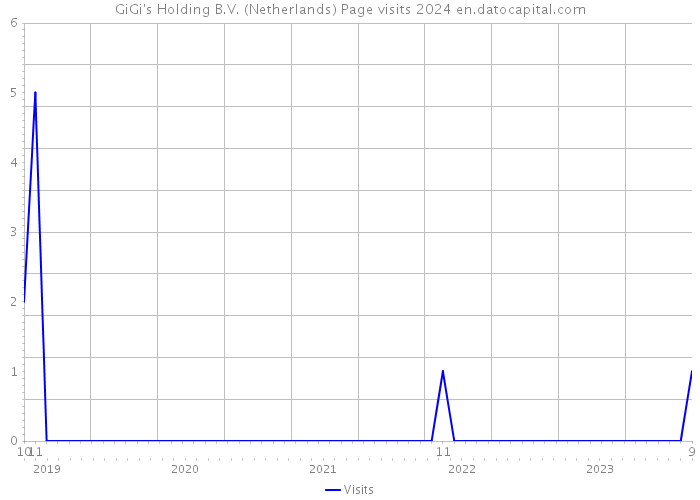 GiGi's Holding B.V. (Netherlands) Page visits 2024 