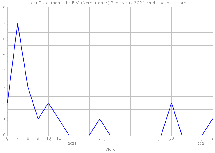 Lost Dutchman Labs B.V. (Netherlands) Page visits 2024 