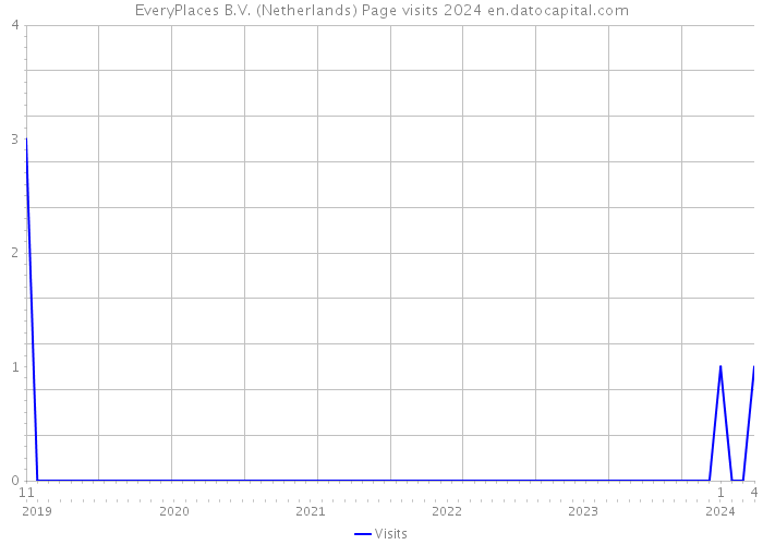 EveryPlaces B.V. (Netherlands) Page visits 2024 