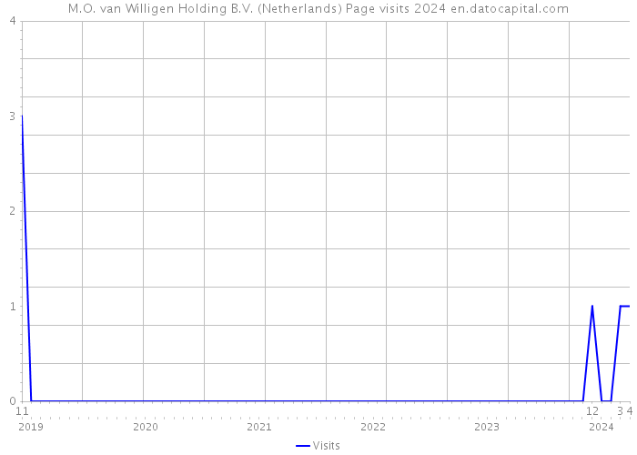M.O. van Willigen Holding B.V. (Netherlands) Page visits 2024 