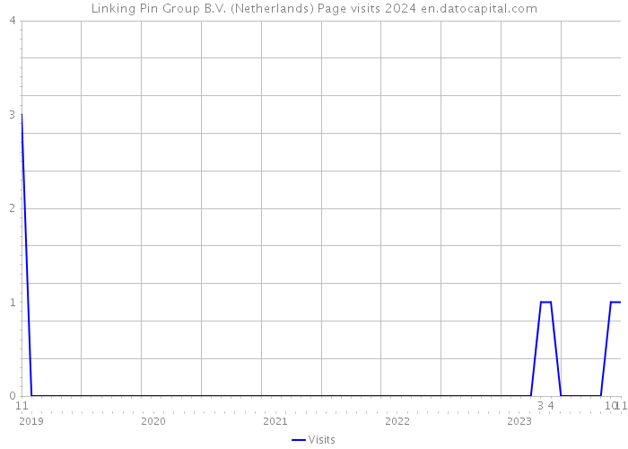 Linking Pin Group B.V. (Netherlands) Page visits 2024 