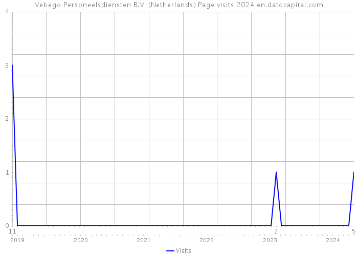 Vebego Personeelsdiensten B.V. (Netherlands) Page visits 2024 
