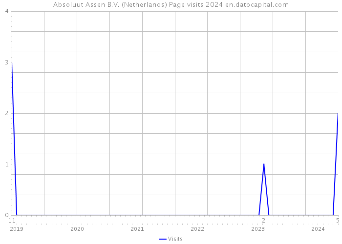Absoluut Assen B.V. (Netherlands) Page visits 2024 
