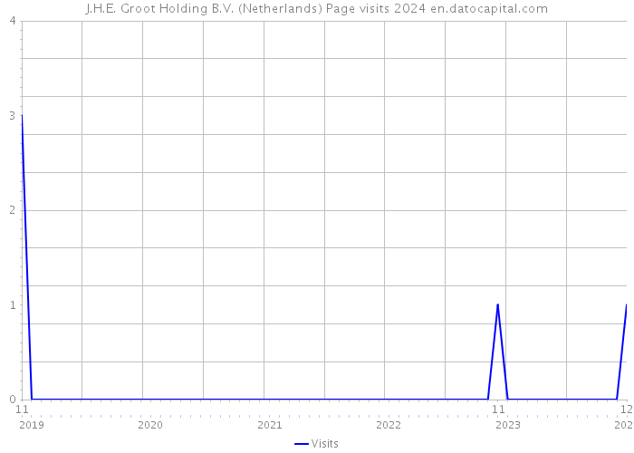J.H.E. Groot Holding B.V. (Netherlands) Page visits 2024 