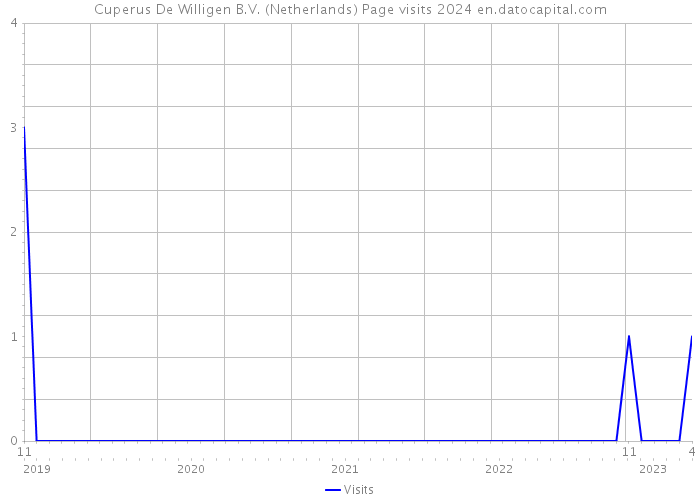 Cuperus De Willigen B.V. (Netherlands) Page visits 2024 