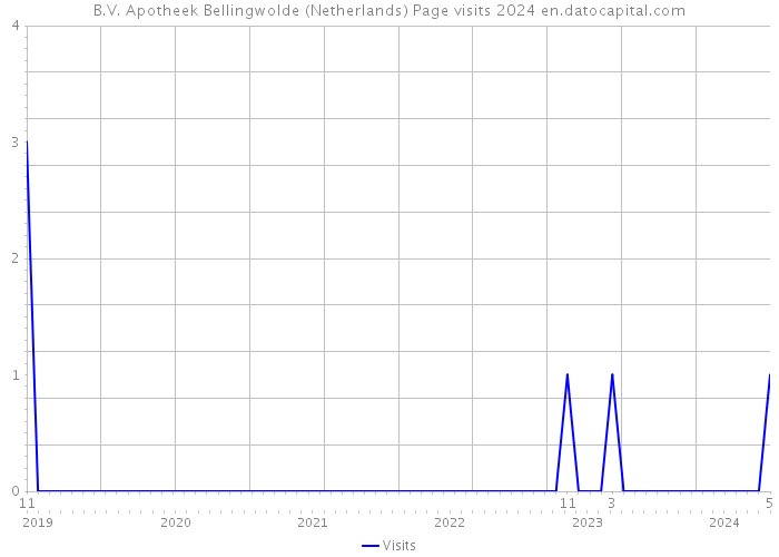 B.V. Apotheek Bellingwolde (Netherlands) Page visits 2024 
