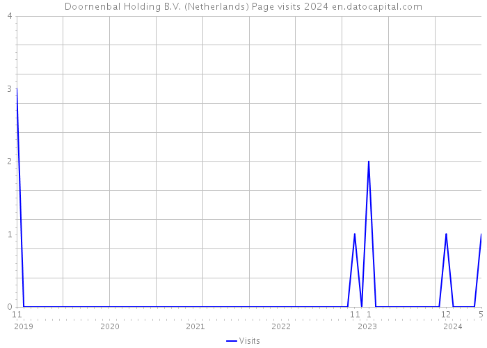 Doornenbal Holding B.V. (Netherlands) Page visits 2024 