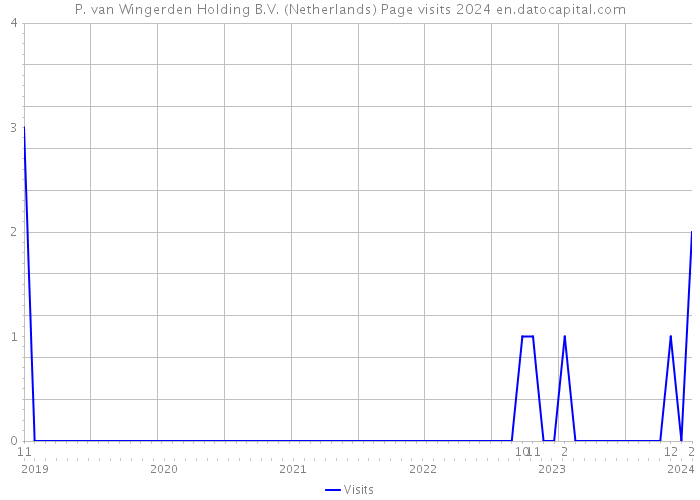 P. van Wingerden Holding B.V. (Netherlands) Page visits 2024 