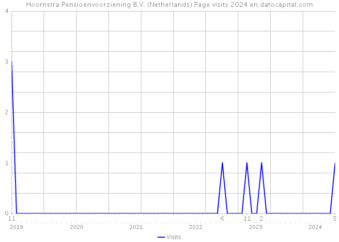 Hoornstra Pensioenvoorziening B.V. (Netherlands) Page visits 2024 